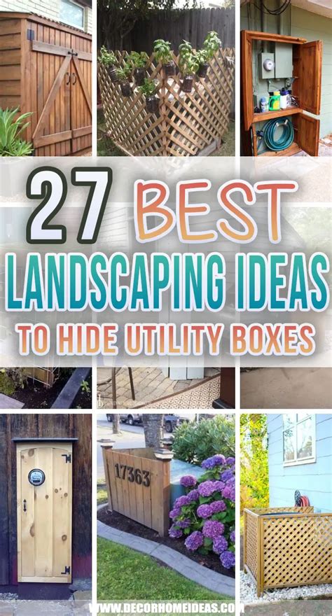 hide ugly electrical box|landscaping to hide utility box.